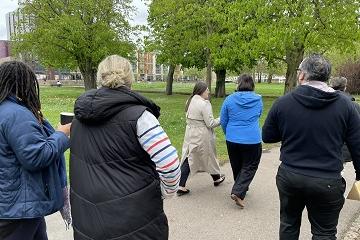 People walking