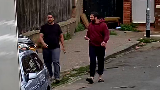two men walking
