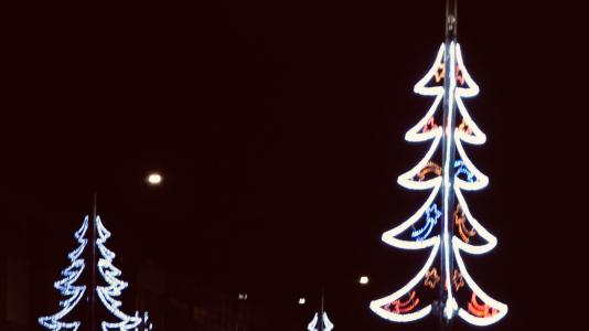 Christmas street lights
