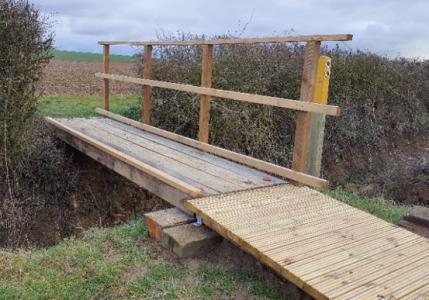 new footbridge in Swineshead