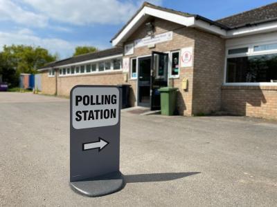 Outside a Polling Station