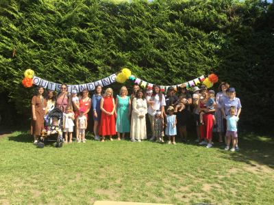 Staff, students and parents from Peter Pan Nursery School at the 50 years celebration event