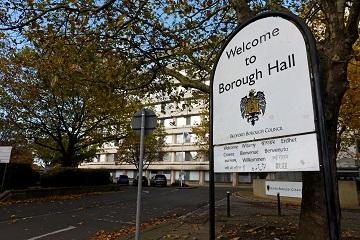 The exterior of Bedford Borough Hall