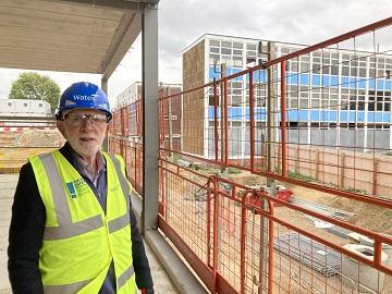 Frank McMahon sees the works taking place at the former Robert Bruce Middle School site