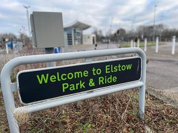 The outside of Elstow Park & Ride