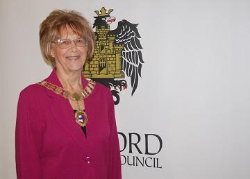Sylvia Gillard during her time as Speaker of Bedford Borough Council