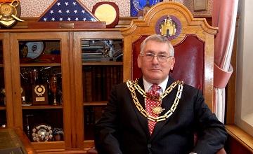 The late Mayor of Bedford Borough Frank Branston