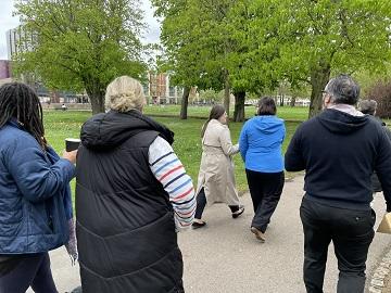 People walking