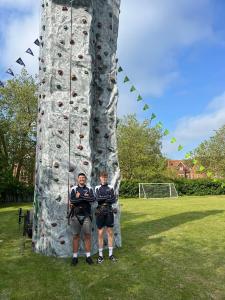 The climbing wall