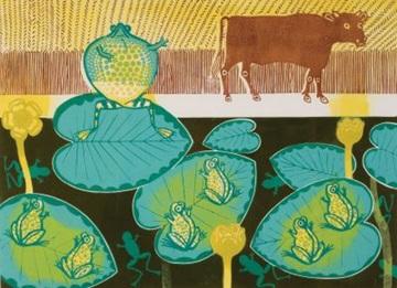 A Frog and an Ox 1970 by Edward Bawden