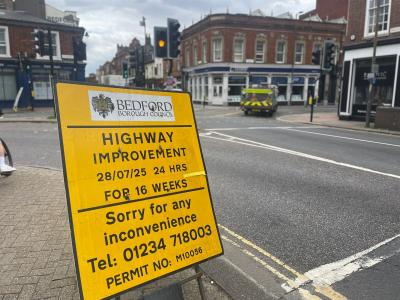 Road works St Pauls
