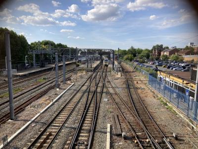 A railway line