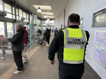 ASB Officer in Bedford bus station
