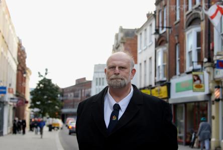Tom Wootton, Mayor of Bedford Borough, in Bedford High Street