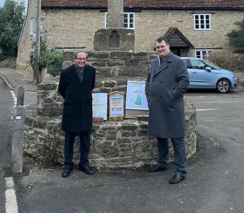 Councillor Dylan Simmons (right) with Councillor Robert Rigby