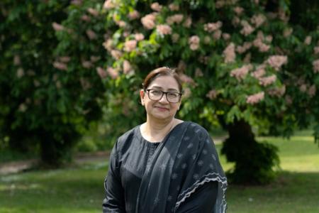 Councillor Nesreen Akhtar in Queens Park