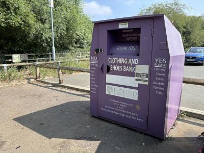 Recycling and shoes bank