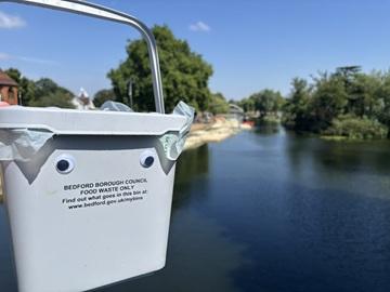 food waste kitchen caddy by the river