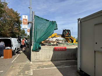 A bay at the Household Waste Recycling Centre, Barkers Lane, Bedford
