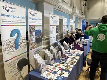 Ageing Well Exhibition - an information stand from AGE UK