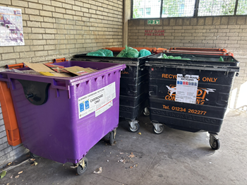 Commercial Services recycling bins