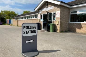 Outside a Polling Station