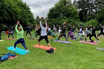 Yoga with Lenka in the park