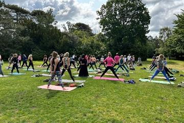 Yoga in the park