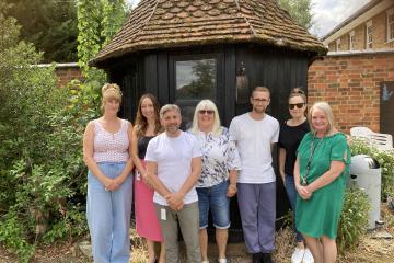 Staff at Foxgloves Children's Home 