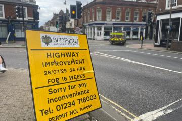 Road works St Pauls
