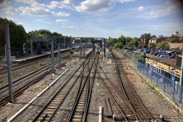 A railway line