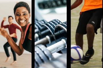 A selection of pictures of people taking part in Active Adults activities