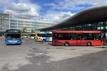 Buses at Bedford Bus Station
