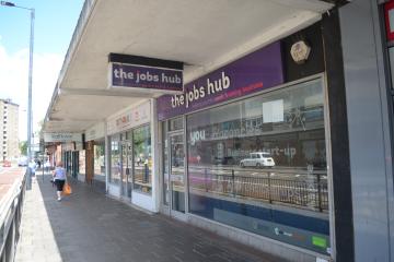 The exterior of the Jobs Hub