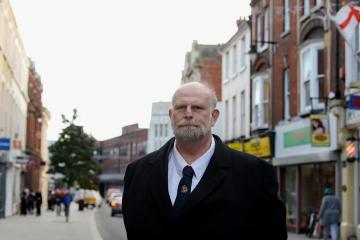 Tom Wootton, Mayor of Bedford Borough, in Bedford High Street