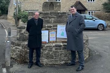 Councillor Dylan Simmons (right) with Councillor Robert Rigby