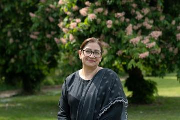 Councillor Nesreen Akhtar in Queens Park