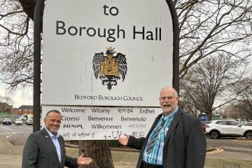 Tom Wootton welcoming Universal to Borough Hall