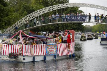 Boat on River Great Ouse at River Festival 2026
