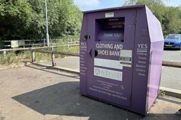 Recycling and shoes bank