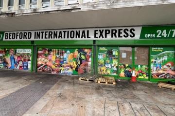 Bedford International Express shop front