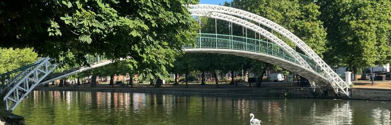 Image of the Butterfly Bridge in Bedford