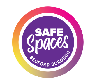 Safe Spaces Bedford Borough logo