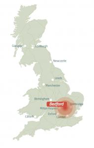 Bedford map